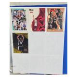 Binder of Sports Cards Featuring Basketball and Baseball Players Including Michael Jordan and Ken Griffey Jr. Various cards from different sets