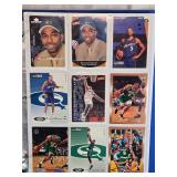 Binder of Sports Cards Featuring Basketball and Baseball Players Including Michael Jordan and Ken Griffey Jr. Various cards from different sets