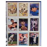 Binder of Sports Cards Featuring Basketball and Baseball Players Including Michael Jordan and Ken Griffey Jr. Various cards from different sets