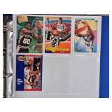 Binder of Sports Cards Featuring Basketball and Baseball Players Including Michael Jordan and Ken Griffey Jr. Various cards from different sets