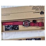 Infantry Co. Wrist Watches with Quartz Movement, Black and Red Models