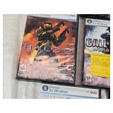 PC Game Collection including Grand Theft Auto V, Call of Duty, and Crysis