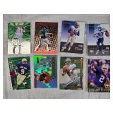 Lot of 9 Football Cards Featuring Mark Brunell, John Elway, Troy Aikman, and Eddie George
