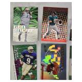 Lot of 9 Football Cards Featuring Mark Brunell, John Elway, Troy Aikman, and Eddie George