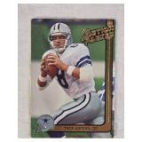 Lot of 9 Football Cards Featuring Mark Brunell, John Elway, Troy Aikman, and Eddie George