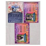 Lot of 3 Topps Finest Football Cards Featuring Barry Sanders, Dave Brown, and Quentin Coryatt