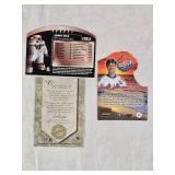 Lot of 3 Football Cards Featuring Brad Johnson, Jerry Rice, and Tony Simmons Auto