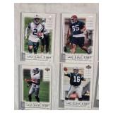 Large Lot of 2001 Upper Deck Top Tier Football Cards Featuring Key Players Including Peyton Manning, Brett Favre, and Kurt Warner