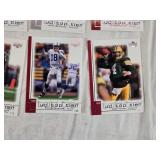 Large Lot of 2001 Upper Deck Top Tier Football Cards Featuring Key Players Including Peyton Manning, Brett Favre, and Kurt Warner