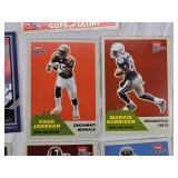 Lot of Moslty 2003 Fleer Football Cards Featuring Tom Brady, Kurt Warner, Chad Johnson, Marvin Harrison, and Jerome Bettis with Fleer Platinum Special Inserts