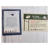 Lot of Moslty 2003 Fleer Football Cards Featuring Tom Brady, Kurt Warner, Chad Johnson, Marvin Harrison, and Jerome Bettis with Fleer Platinum Special Inserts