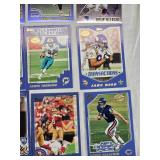 Huge Lot of 2002 Topps Football Cards Featuring Peyton Manning, Drew Bledsoe, and Ricky Watters Including Plastic Case