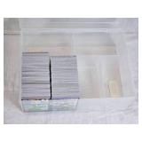 Huge Lot of 2002 Topps Football Cards Featuring Peyton Manning, Drew Bledsoe, and Ricky Watters Including Plastic Case