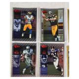 Huge Lot of Football Cards with Plastic Case from 2000 Upper Deck, 2002 Upper Deck Victory - Including Randy Moss, Michael Vick, Urlacher, Jim Harbaugh and Others