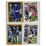 Huge Lot of Football Cards with Plastic Case from 2000 Upper Deck, 2002 Upper Deck Victory - Including Randy Moss, Michael Vick, Urlacher, Jim Harbaugh and Others