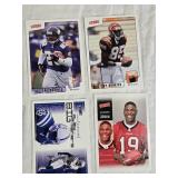Huge Lot of Football Cards with Plastic Case from 2000 Upper Deck, 2002 Upper Deck Victory - Including Randy Moss, Michael Vick, Urlacher, Jim Harbaugh and Others