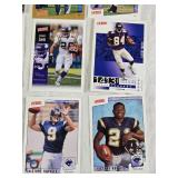 Huge Lot of Football Cards with Plastic Case from 2000 Upper Deck, 2002 Upper Deck Victory - Including Randy Moss, Michael Vick, Urlacher, Jim Harbaugh and Others