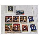 Lot of 2003 Fleer Authentis Football Cards Featuring Tom Brady, Michael Strahan, Matt Hasselbeck, Jerome Bettis, Keyshawn Johnson, and Ricky Williams