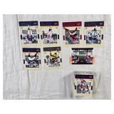 Lot of 2002 Fleer Genuine Football Cards Featuring Jerome Bettis, Eddie George, and Terrell Owens