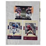 Lot of 2002 Fleer Genuine Football Cards Featuring Jerome Bettis, Eddie George, and Terrell Owens