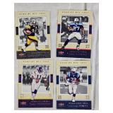 Lot of 2002 Fleer Genuine Football Cards Featuring Jerome Bettis, Eddie George, and Terrell Owens