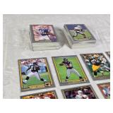 Large Lot of 2001 Topps Football Cards Featuring Drew Brees, LaDainian Tomlinson, Peyton Manning, Brett Favre, and Ray Lewis