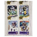 Large Lot of 2002 Fleer Football Cards Featuring Daunte Culpepper, Jerry Rice, Brett Favre, and Randy Moss