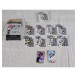 Lot of Fleer 2002 Box Score Mini NFL Trading Cards Featuring Brett Favre, Peyton Manning, and Jerry Rice