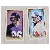 Lot of Fleer 2002 Box Score Mini NFL Trading Cards Featuring Brett Favre, Peyton Manning, and Jerry Rice