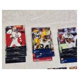 Early 2000s Playoff Prestige Football Cards Featuring Jerry Rice, Kurt Warner, Emmitt Smith, and Donovan McNabb