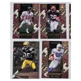 Lot of 1999 and 2002 Upper Deck Ovation Football Cards Featuring Key Players Including Chris Chandler, Corey Dillon, Marvin Harrison, and Michael Vick