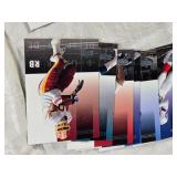 Lot of 1999 and 2002 Upper Deck Ovation Football Cards Featuring Key Players Including Chris Chandler, Corey Dillon, Marvin Harrison, and Michael Vick