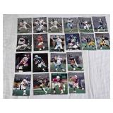Lot of Fleer Metal Football Cards, Various years Featuring Mark Brunell, Michael Irvin, and Simeon Rice