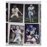 Lot of Fleer Metal Football Cards, Various years Featuring Mark Brunell, Michael Irvin, and Simeon Rice