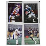 Lot of Fleer Metal Football Cards, Various years Featuring Mark Brunell, Michael Irvin, and Simeon Rice