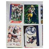 Lot of Late 90s and Early 2000s Pacific Football Cards Featuring Barry Sanders, Drew Bledsoe, and Others