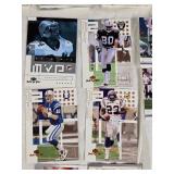 Huge Lot of 2000, 2001, 2002 Upper Deck MVP Football Cards Featuring Tom Brady, Peyton Manning, and Randy Moss