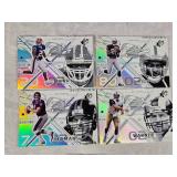 Lot of Various Upper Deck XL, SPx Football Cards Featuring Doug Flutie, Travis Henry, Jerry Rice, and Kurt Warner