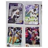 Lot of 1999/2002 Fleer Focusa & Greats of the Game Football Cards Featuring Peyton Manning, Randy Moss, and Johnny Unitas