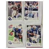 Lot of 1999/2002 Fleer Focusa & Greats of the Game Football Cards Featuring Peyton Manning, Randy Moss, and Johnny Unitas