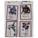 Lot of 1999/2002 Fleer Focusa & Greats of the Game Football Cards Featuring Peyton Manning, Randy Moss, and Johnny Unitas