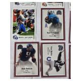 Lot of 1999/2002 Fleer Focusa & Greats of the Game Football Cards Featuring Peyton Manning, Randy Moss, and Johnny Unitas