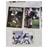 Large Lot of 1999-2001 Football Cards Featuring Players Like Peyton Manning, Marvin Harrison, and Troy Aikman. Includes Rookie Sensations, Unsung Heroes, and Fleer Tradition.