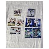Lot of 2001 Quantum Leaf, 2002 Pacific Adrenaline Football Cards Featuring Dan Marino, Drew Bledsoe, Warrick Dunn, and Brian Urlacher