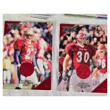 Topps Debut 2001 Football Cards Featuring Ray Lewis, Emmitt Smith, Chris Carter, and Ricky Williams & Tay Goody Relic, Dustin McClintock Relic