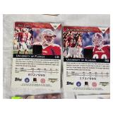 Topps Debut 2001 Football Cards Featuring Ray Lewis, Emmitt Smith, Chris Carter, and Ricky Williams & Tay Goody Relic, Dustin McClintock Relic