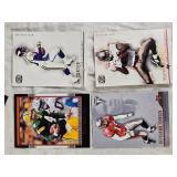 Lot of Football Cards Featuring Barry Sanders, Brett Favre, and Emmitt Smith