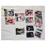 Lot of Football Cards Featuring Players Like Emmitt Smith and Steve Young