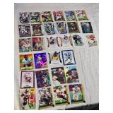 Lot of 32 Football Cards Featuring Key Players Such as Chad Johnson, Jerry Rice, and Vinny Testaverde