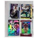 Lot of 32 Football Cards Featuring Key Players Such as Chad Johnson, Jerry Rice, and Vinny Testaverde